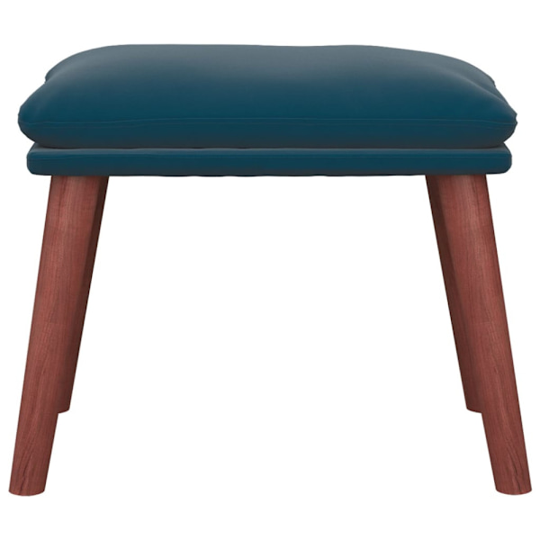 Fotpall blå 45x29,5x35 cm sammet