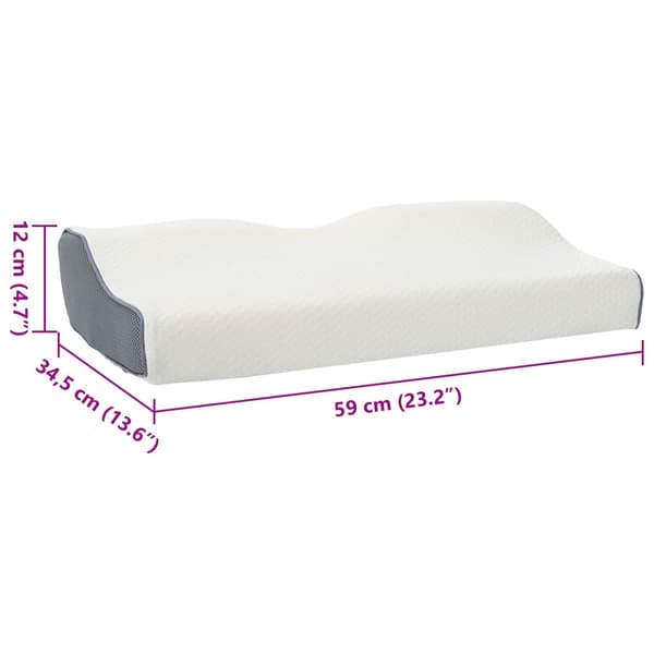 Nackkudde Vit Minneskum 59 x 34,5 x 12 cm