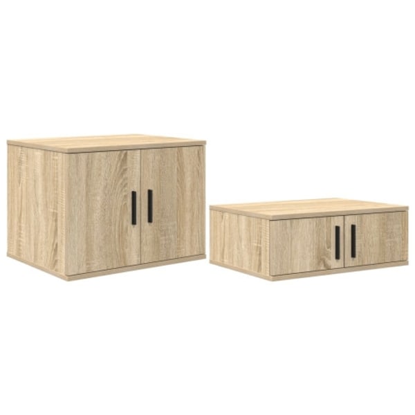 Förvaringsskåp sonoma-ek 127x41x40 cm konstruerat trä
