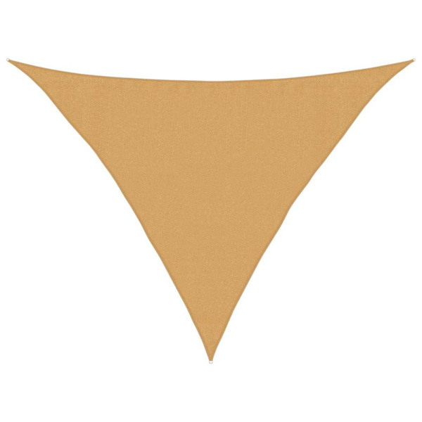 Solsegel 160 g/m² triangulär sand 3,5x3,5x4,9 m HDPE