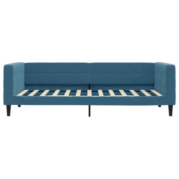 Dagbädd utdragbar blå 90x200 cm sammet