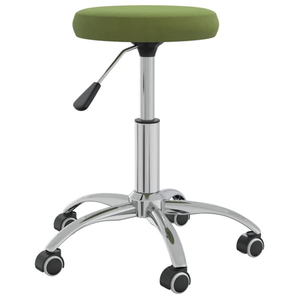 Massagepall ljusgrön sammet