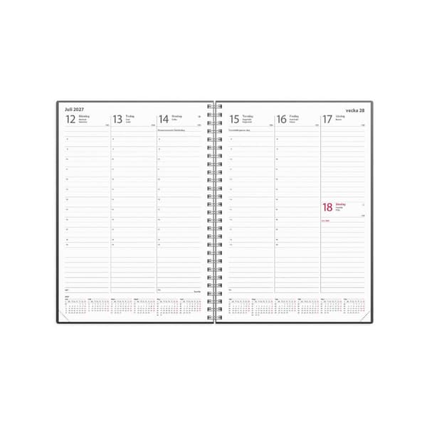 Kalender Weekly A5 2027 beige