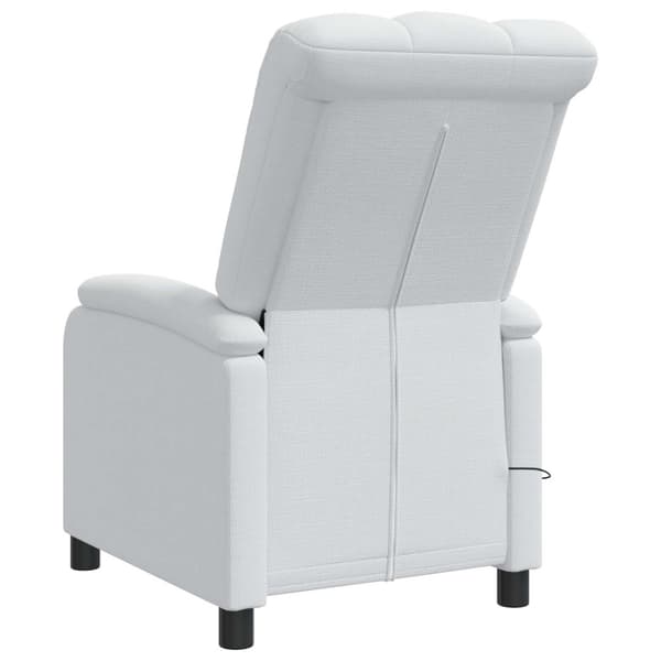 Massagefåtölj Vit Tyg