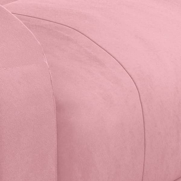 Elektrisk massagefåtölj rosa sammet