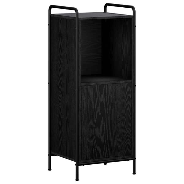 Badrumsskåpsset 4 st Svart ek 40 x 36 x 200,5 cm