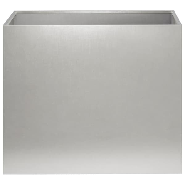 Trädgårdsplanterare Silver 60 x 40 x 50 cm Rostfritt stål
