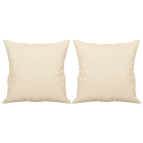 3-sitssoffa med prydnadskuddar beige 180 cm mikrofibertyg