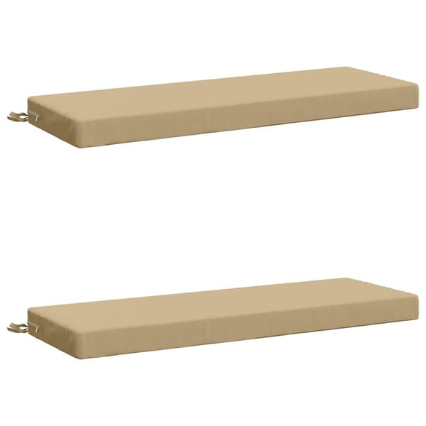 2-delade Bänk Kuddar SOEST 2 st 100% Polyester Beige
