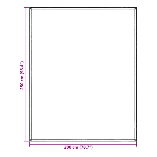 Tältmatta Blå och grå 200 x 250 cm polyeten