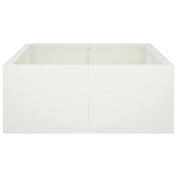 Stödvägg 6 st 200 x 100 x 50 cm Stål Vit