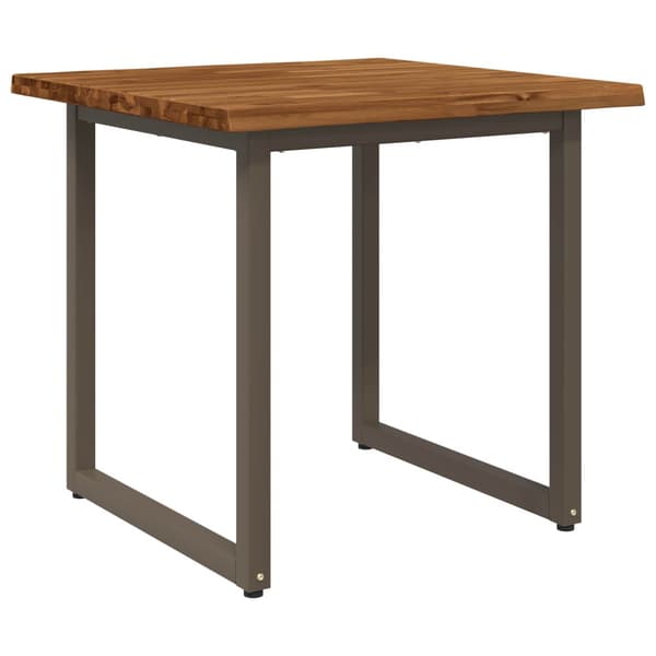 Live Edge Matbord 80 x 80 x 75 cm Massivt Akaciaträ