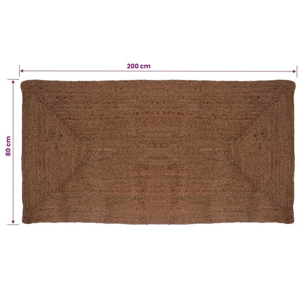 Områdesmatta Grå 80 x 200 cm Jute