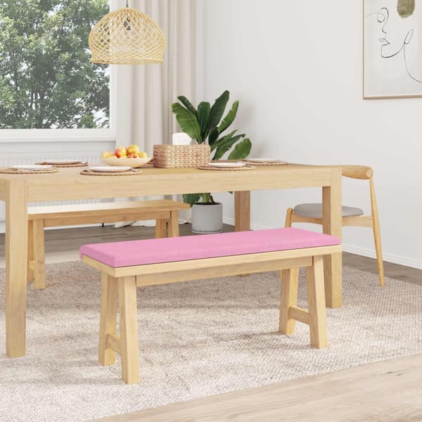 Bänk kudde Tyg Rosa Djup 35 cm