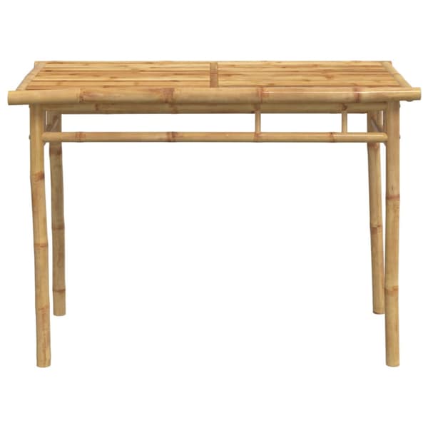 Matbord för trädgården 110x55x75 cm bambu