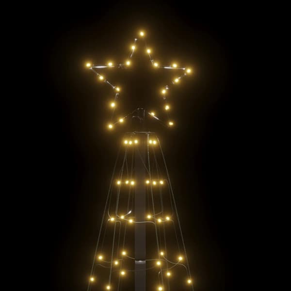LED julgran med spikar 220 LEDs varm vit 180 cm