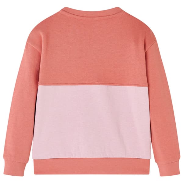 Tröja för barn färgblock rosa 128