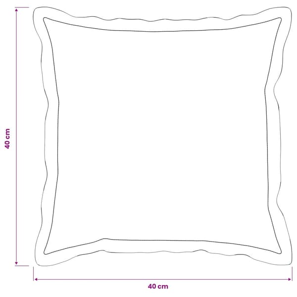 Kuddöverdrag 2 st HOUTEN Rosa 40 x 40 cm Bouclé