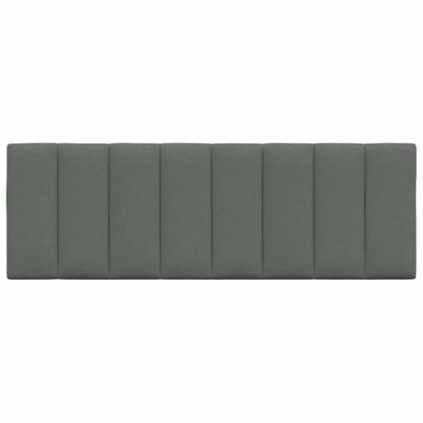 Headboard Cushion "Hanko" Dark Grey 140 cm Fabric