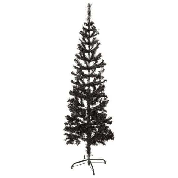 Julgran smal svart 150 cm