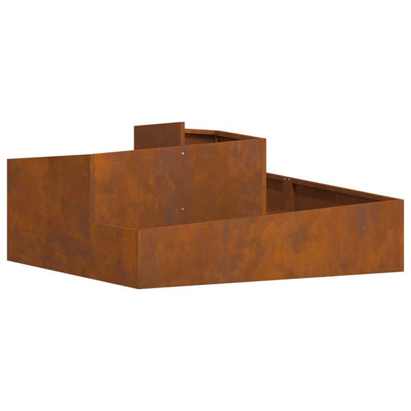 Trädgårdsplanterare Rostig 100 x 100 x 50 cm