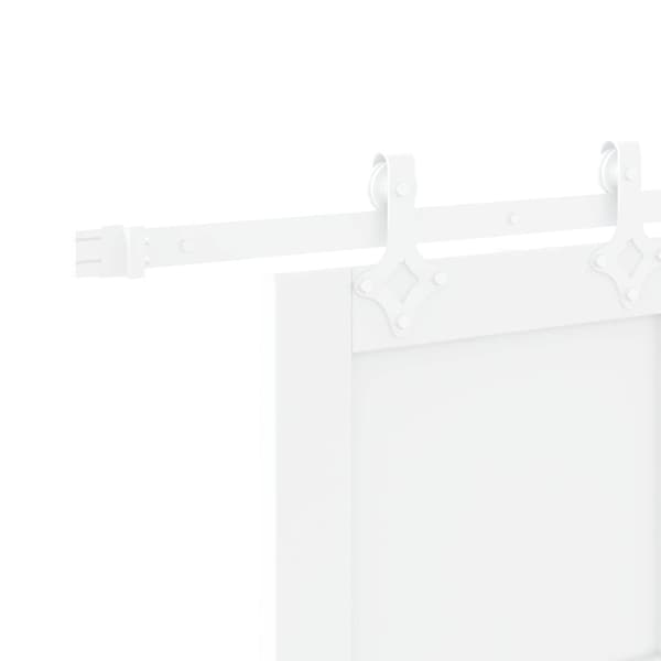 Skjutdörr Vit 83 x 232 cm Massiv furu