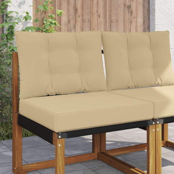Utomhus Soffa Kudde 2 pcs Beige Polyester