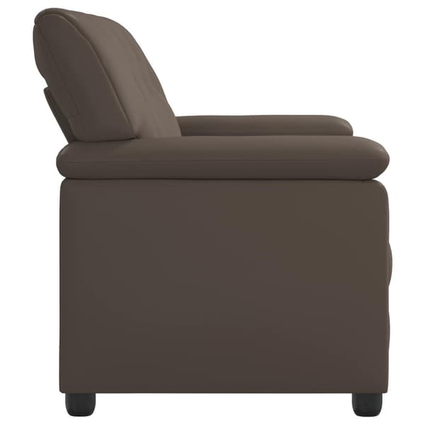 Soffa Grå 191 x 85 x 93 cm Konstläder