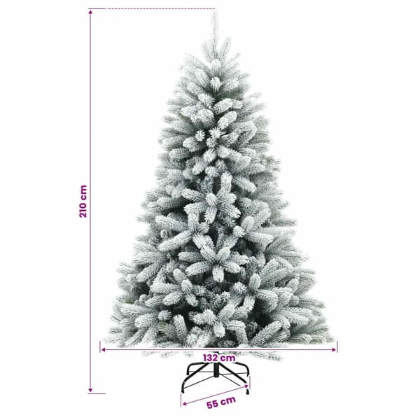 Plast Hingad Julgran 210 cm 300 LED-lampor Varmvit