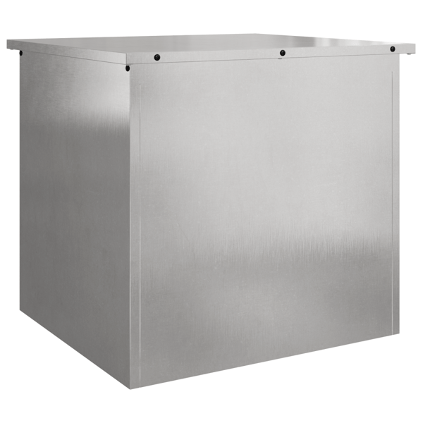 Utomhusförvaringslåda Silver 55 x 50,5 x 50 cm Stål