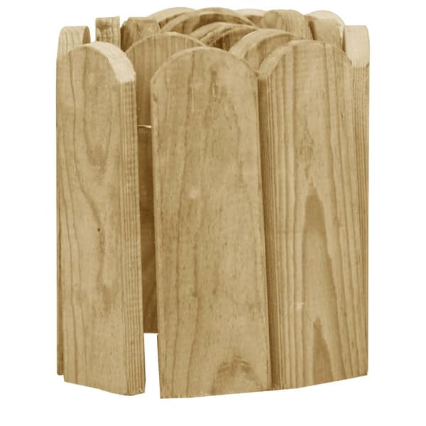 Rabattkant 3 st 120 cm impregnerad furu