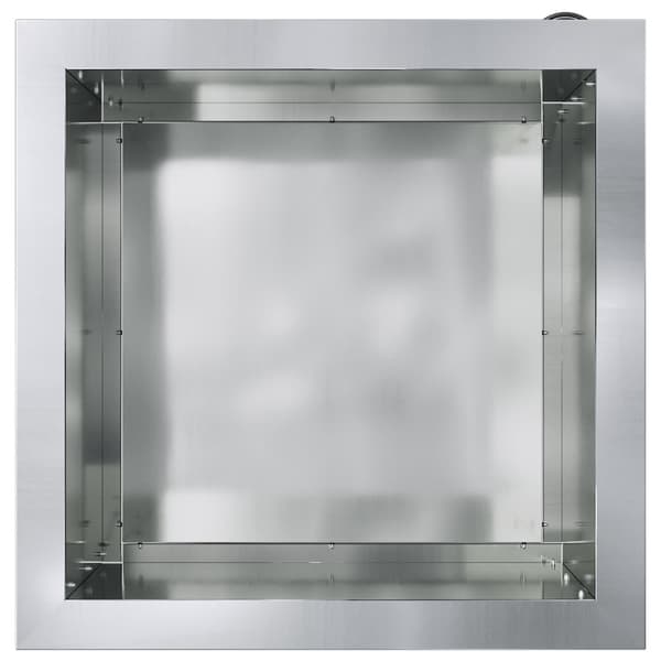 Odlingslåda med LED Silver 40 x 40 x 40 cm Galvaniserat stål
