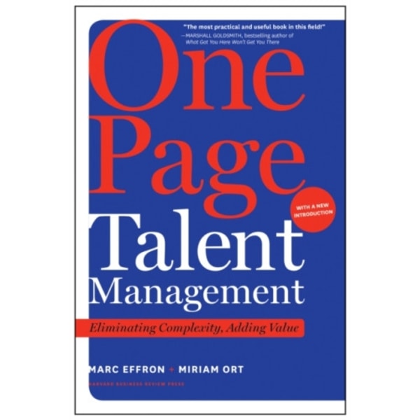 One Page Talent Management, with a New Introduction (inbunden, eng)