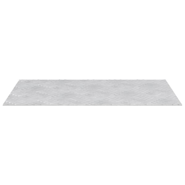 Trappsteg Rektangulär 4 pcs Silver 50 x 30 cm Aluminium
