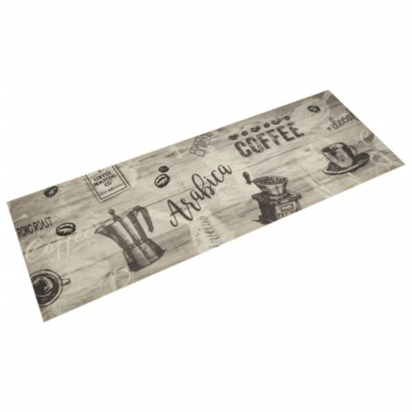 Köksmatta maskintvättbar kaffe grå 60x180 cm sammet