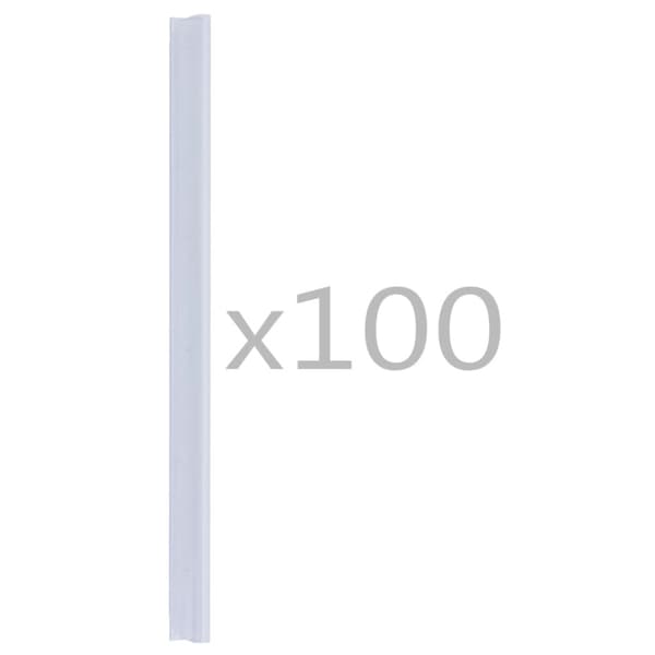 Klämmor för insynsskydd 100 st PVC genomskinlig
