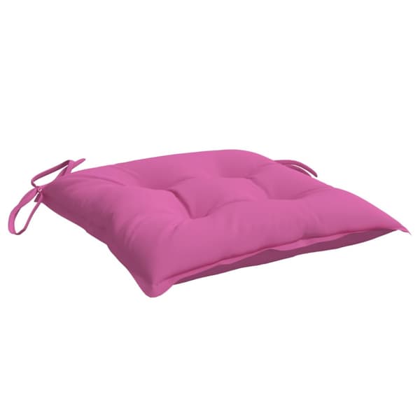 Stolsdynor 6 st rosa 40x40x7 cm tyg