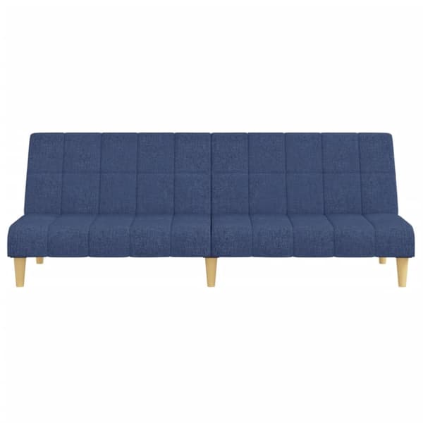 Bäddsoffa 2-sits blå tyg
