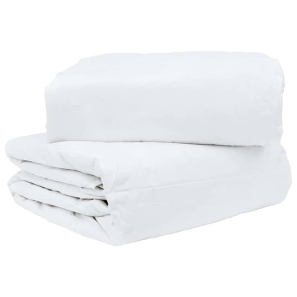 Täckeset med kudde 3 pcs Vit Dunfjäder