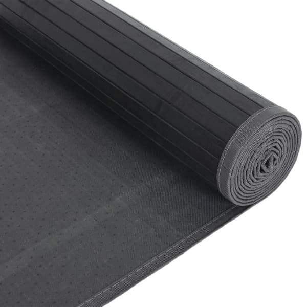 Matta rektangulär grå 80x100 cm bambu