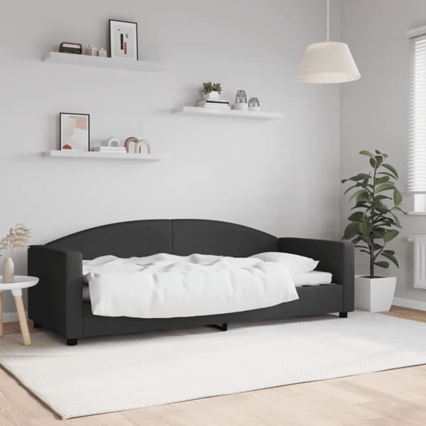 Dagbädd svart 80x200 cm tyg