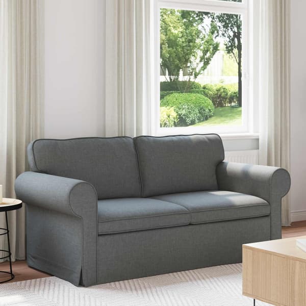 Soffa Mörkgrå 175 x 82 x 80 cm tyg