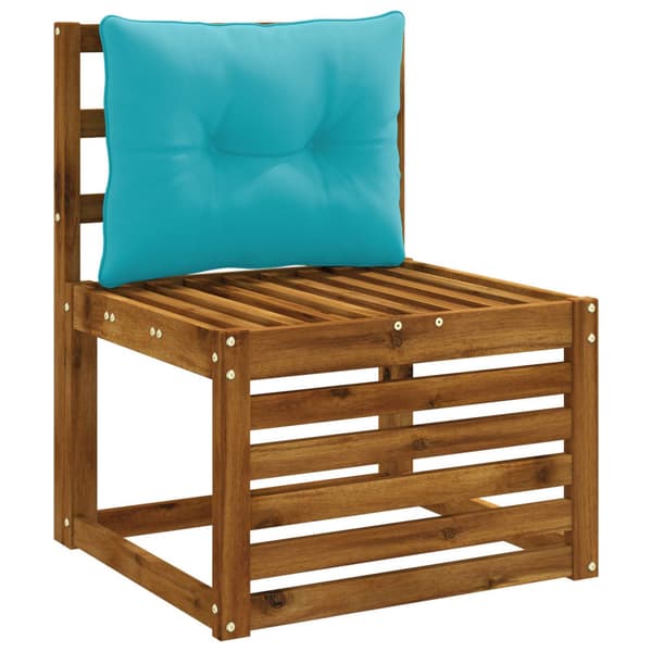 Ryggkudde PUTTEN 100% Polyester Turkos 50 x 40 x 10 cm