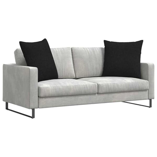 Sofakuddar 2 pcs Svart 80 x 80 cm tyg