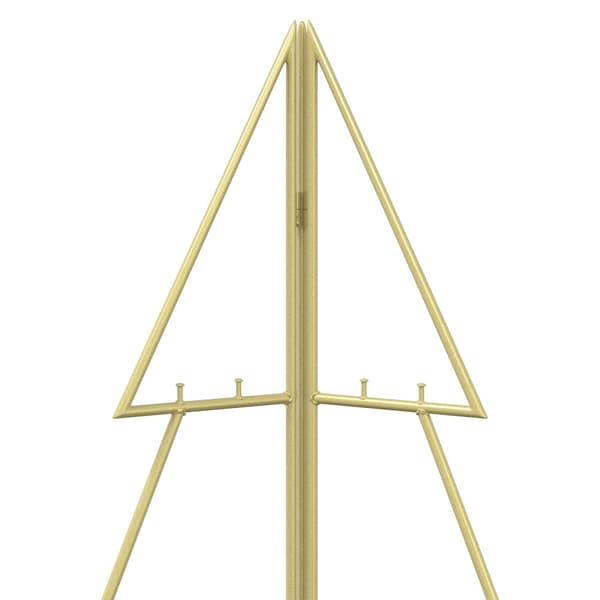 Metall julgran KUOPIO 210 cm Stål Guld