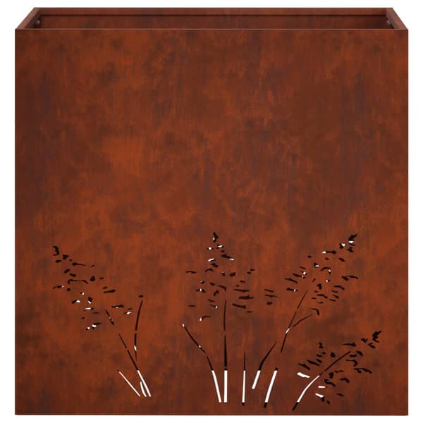 Trädgårdsplanterare 2 st Rostig 50 x 30 x 49 cm