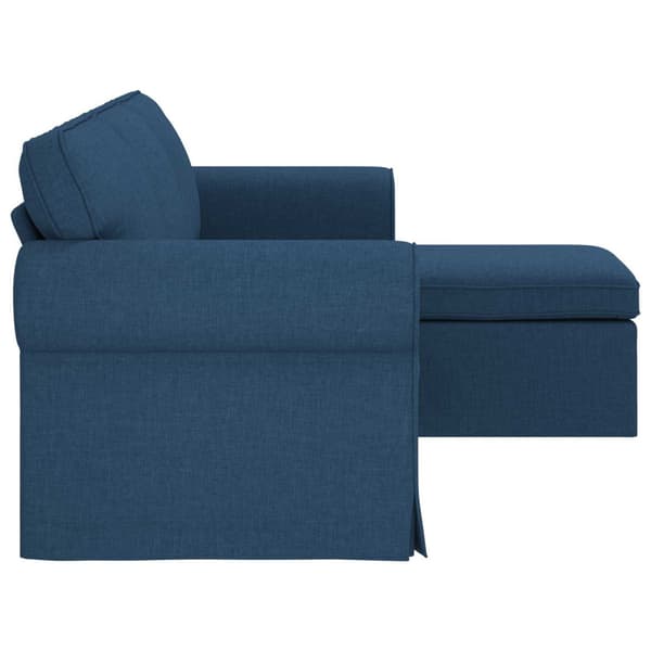 Soffa Blå 195 x 138 x 80 cm tyg