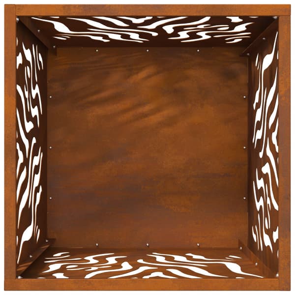Eldstad Brun 40 x 40 x 40 cm cortenstål