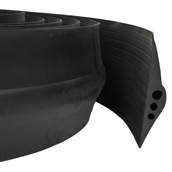 Garagegolvförsegling Svart 75 x 12 mm 4,5 m EPDM-gummi