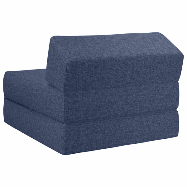 Fällbar Soffbed Blå 60 x 70 x 41 cm Tyg